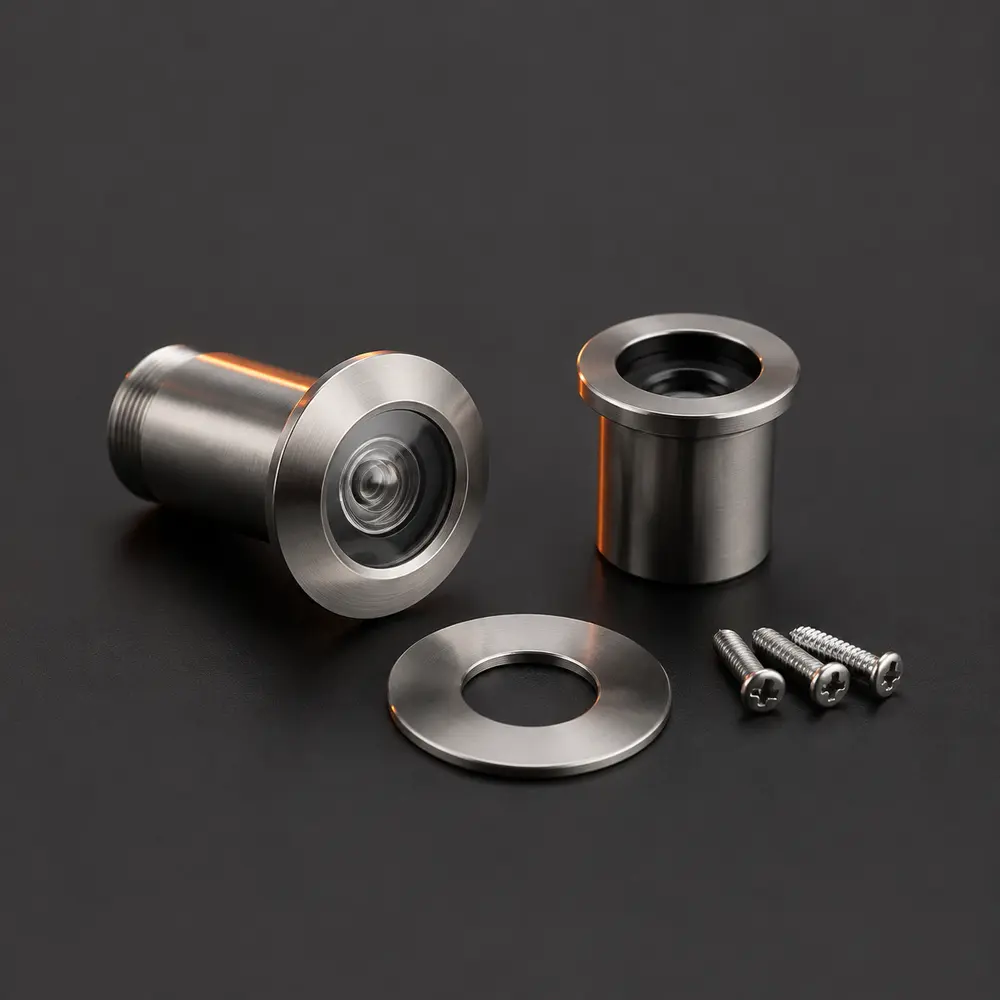Representative fire-door viewer or spyhole kit